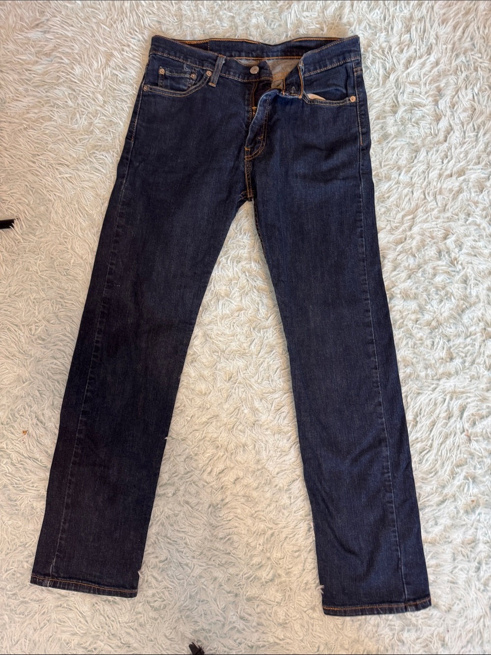 Levi's 513 Men’s Dark Indigo Straight Jeans 30x30